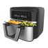 Cecotes Cecotec Cecofry Dual 9000 Singolo 9 L Indipendente 2850 W Friggitrice ad aria calda Nero, Acciaio inossidabile