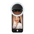Cellular Line Selfie Ring Pocket - Universale Anello Led a clip a luminosità regolabile Nero