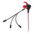 CELLY CyberWired Auricolare 3.5 mm Nero Rosso