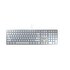 Cherry KC 6000 Slim tastiera Universale USB Inglese US Argento, Bianco