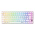 Cherry XTRFY K33 Compact Wireless tastiera Gaming USB + RF Wireless + Bluetooth QWERTY Nordic Bianco