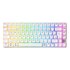 Cherry XTRFY K33 Compact Wireless tastiera Gaming USB + RF Wireless + Bluetooth QWERTZ Tedesco Bianco