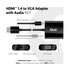 Club3D CAC-1302 cavo e adattatore video 0,5 m HDMI tipo A (Standard) VGA (D-Sub) Nero