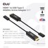 Club3D CAC-1333 cavo e adattatore video 0,22 m HDMI tipo A (Standard) USB tipo-C Nero