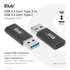 Club3D CAC-1525 adattatore per inversione del genere dei cavi USB A USB TYPE C Nero