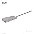 Club3D CSV-1594 replicatore di porte e docking station per laptop USB 3.2 Gen 1 (3.1 Gen 1) Type-C Nero, Grigio