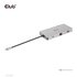 Club3D CSV-1594 replicatore di porte e docking station per laptop USB 3.2 Gen 1 (3.1 Gen 1) Type-C Nero, Grigio