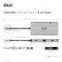 Club3D CSV-1594 replicatore di porte e docking station per laptop USB 3.2 Gen 1 (3.1 Gen 1) Type-C Nero, Grigio