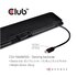 Club3D USB 3.2 Gen 1 C Triple Display Dynamic 100W PD Charging Dock The 5 X USB-A Ports Docking USB 3.2 Gen 1 Type-C Nero