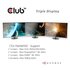 Club3D USB 3.2 Gen 1 C Triple Display Dynamic 100W PD Charging Dock The 5 X USB-A Ports Docking USB 3.2 Gen 1 Type-C Nero