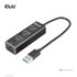 Club3D USB 3.2 Gen1 Type-A, 3 Ports Hub with Gigabit Ethernet