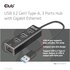 Club3D USB 3.2 Gen1 Type-A, 3 Ports Hub with Gigabit Ethernet