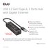 Club3D USB 3.2 Gen1 Type-A, 3 Ports Hub with Gigabit Ethernet