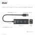 Club3D USB 3.2 Gen1 Type-A, 3 Ports Hub with Gigabit Ethernet