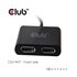 Club3D USB3.2 Gen1 Type A to DisplayPort1.2 Dual Monitor 4K60Hz Video Splitter