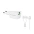 CONCEPTRONIC ALTHEA16W Caricabatterie per dispositivi mobili Universale Bianco AC Ricarica rapida Interno