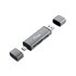 CONCEPTRONIC Equip 245460 lettore di schede USB 3.2 Gen 1 (3.1 Gen 1) Type-A/Type-C Grigio