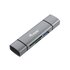 CONCEPTRONIC Equip 245460 lettore di schede USB 3.2 Gen 1 (3.1 Gen 1) Type-A/Type-C Grigio