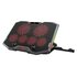CONCEPTRONIC ERGO Cooling Pad Base di raffreddamento per laptop da gaming a 6 ventole con porta smartphone, RGB - Fino a 17"