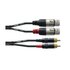 Cordial CFU 1.5 FC Cavo audio 1,5 m 2 x RCA 2 x XLR (3-pin) Nero