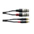Cordial CFU 1.5 FC Cavo audio 1,5 m 2 x RCA 2 x XLR (3-pin) Nero