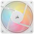 Corsair Confezione da tre ventole PWM con rotori inversi da 120 mm RS120-R ARGB - Bianco