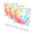 Corsair Confezione da tre ventole PWM con rotori inversi da 120 mm RS120-R ARGB - Bianco
