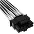 Corsair PCIe Gen5 12+4 pin con guaina premium 12VHPWR 600 W - nero/bianco