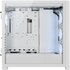 Corsair iCUE 5000X RGB QL Edition Tempered Glass Mid-Tower Smart Case, True White