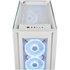 Corsair iCUE 5000X RGB QL Edition Tempered Glass Mid-Tower Smart Case, True White