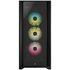 Corsair iCUE 5000X RGB Tempered Glass Mid-Tower Smart Case, Black