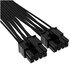 Corsair PCIe Gen5 12+4 pin con guaina premium 12VHPWR 600 W - nero