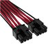 Corsair PCIe Gen5 12+4 pin con guaina premium 12VHPWR 600W - nero/rosso