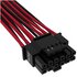 Corsair PCIe Gen5 12+4 pin con guaina premium 12VHPWR 600W - nero/rosso