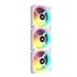 Corsair Starter Kit per ventole PWM per PC da 120 mm iCUE LINK QX120 RGB con iCUE LINK System Hub - Bianco White