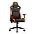 COUGAR Defensor Sedia Gaming imbottita tappezzata Nero, Arancione