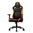 COUGAR Defensor Sedia Gaming imbottita tappezzata Nero, Arancione
