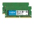 Crucial 8GB Set DDR4 2666 MT/s 2GBx2 SODIMM 260pin SR x8 unbuff