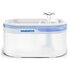 Daewoo D-WF116 distributore di cibo e acqua per cani e gatti Acrilonitrile butadiene stirene (ABS), Silicone Blu, Bianco Universale Abbeveratoio automatico per animali domestici