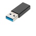 Digitus AK-300524-000-S USB A USB C Nero