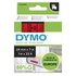 Dymo D1 24 mm x 7 m Nero su Rosso 53717