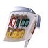 Dymo D1 nastro 12 mm x 7 m roso su bianco