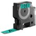 Dymo D1 nastro 19 mm x 7 m nero su verde