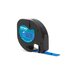 Dymo LT in Plastica Nero su Blu 12 mm x 4 m
