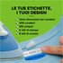 Dymo LT in Plastica Nero su Blu 12 mm x 4 m