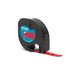 Dymo LT in Plastica Nero su Rosso 12 mm x 4 m