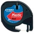 Dymo LT in Plastica Nero su Rosso 12 mm x 4 m