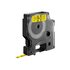 Dymo S0720790 Nastro D1, 6 mm x 7 m, Nero/Giallo