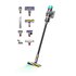 Dyson V12 Detect Slim Total Clean senza filo Nero, Nichel Senza sacchetto