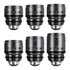 DZOFILM Set PAVO 28/32/40/55/75 t/2.1 & 100mm t/2.4 2x Anamorphic Prime Lens - Neutral Coating - PL/EF - Scala Metri